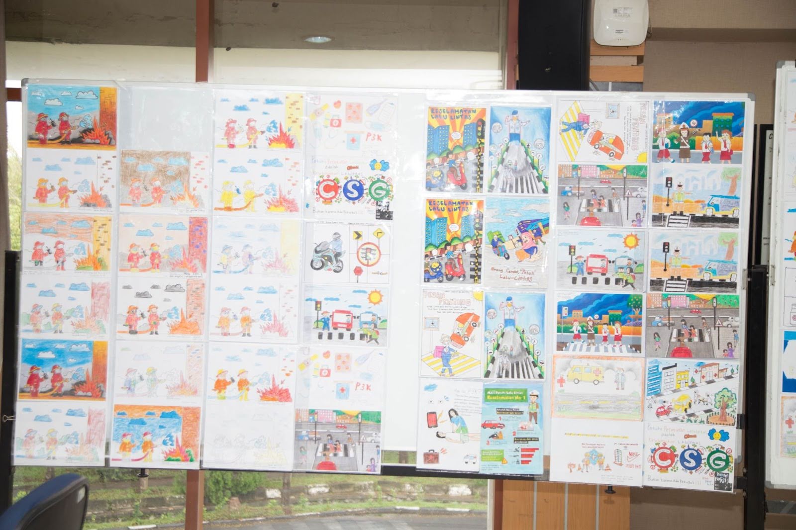 (Publikasi poster lomba menggambar & mewarnai dari anak-anak)