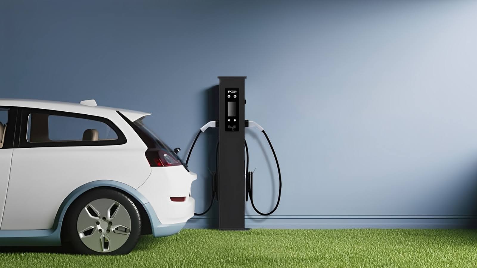 (Contoh penyediaan  SPKLU EV Charger dari brand Atess)